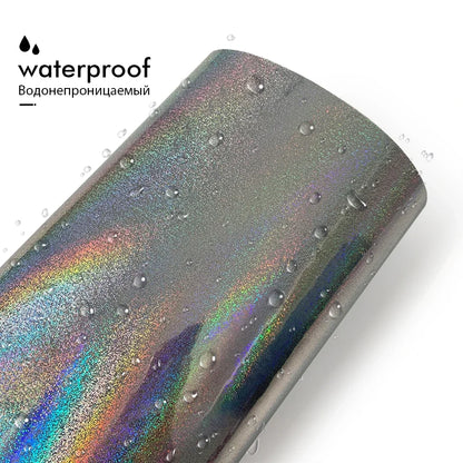 Car Stickers Laser Dot Silver Sticker Vinyl Wrap Diy Car Body Color Change Sticker Waterproof Scratch Resistant Car Accessories
