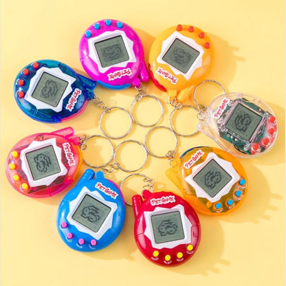 Collector's Edition Aqua Blue 3D Interactive Tamagotchi, Virtual Pet Retro Game Gift for Gamers