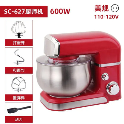 110V/220V Dragon Stand Mixer Small Household Multi-function Dough Kneader Cream Whisker Automatic WWW