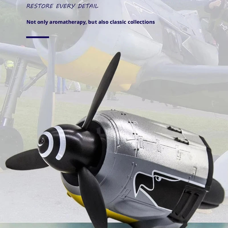 FW190 Rotating Propeller Plane Car Air Fresheners Vent Clip Ornament Decorations Accessories Perfume Fragrance Diffuser