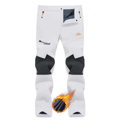 TACVASEN Winter Men's Hiking Pants Warm Thermal Fleece Lined Windproof Outdoors Working Fishing Camping Mountain Ski Pants