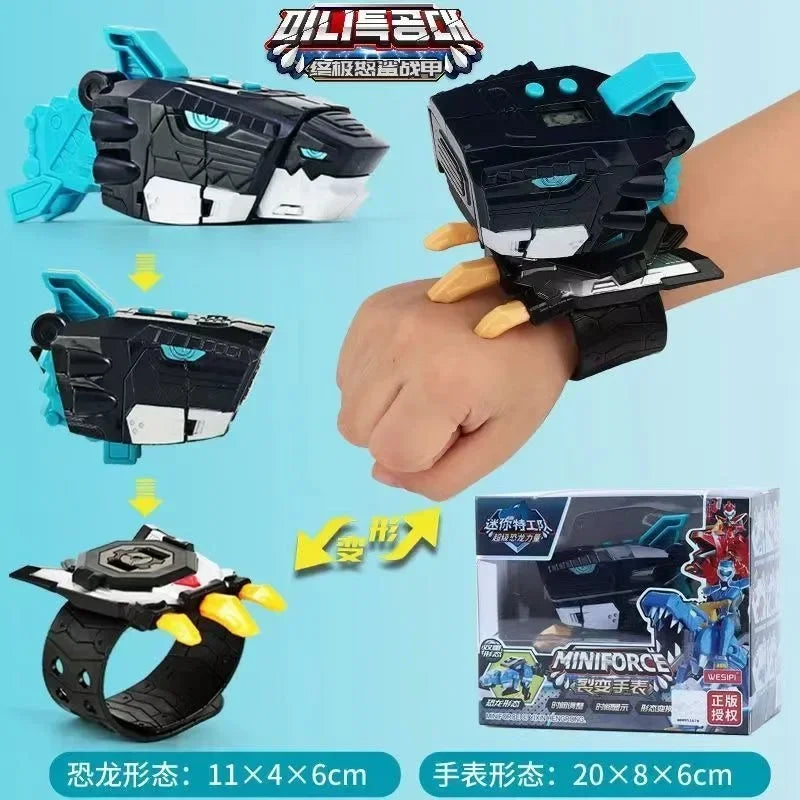 Miniforce X Watch Toy Super Dinosaur Power Mecha Deformation Robot Favorite Toy Gift Of Children Mini Secret Servic Movable Deco