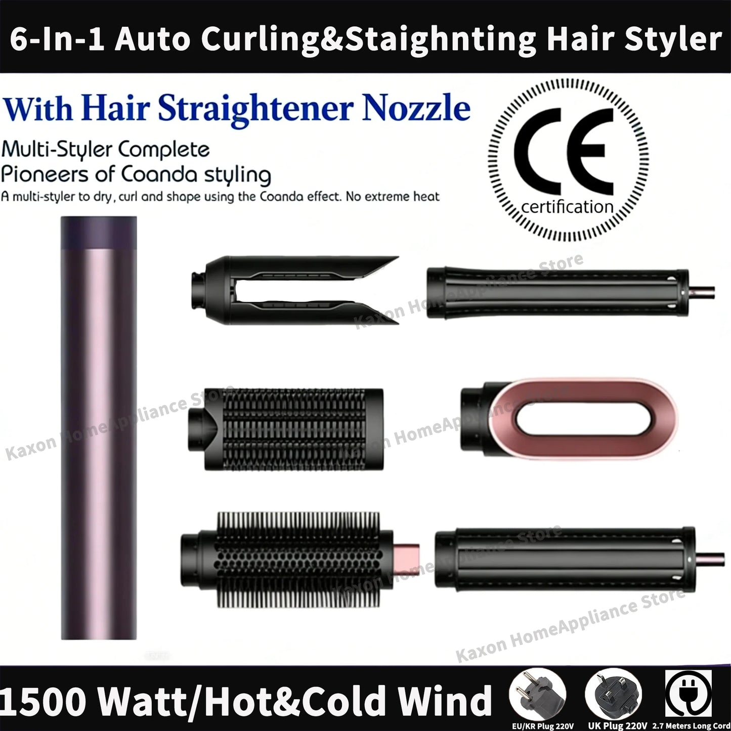 SenCiciMen Auto Curling Multi Hair Styler Curling Iron Hair Hot Air Brush Curling Barrel Hair Dryer Salon Professional Curl Hair