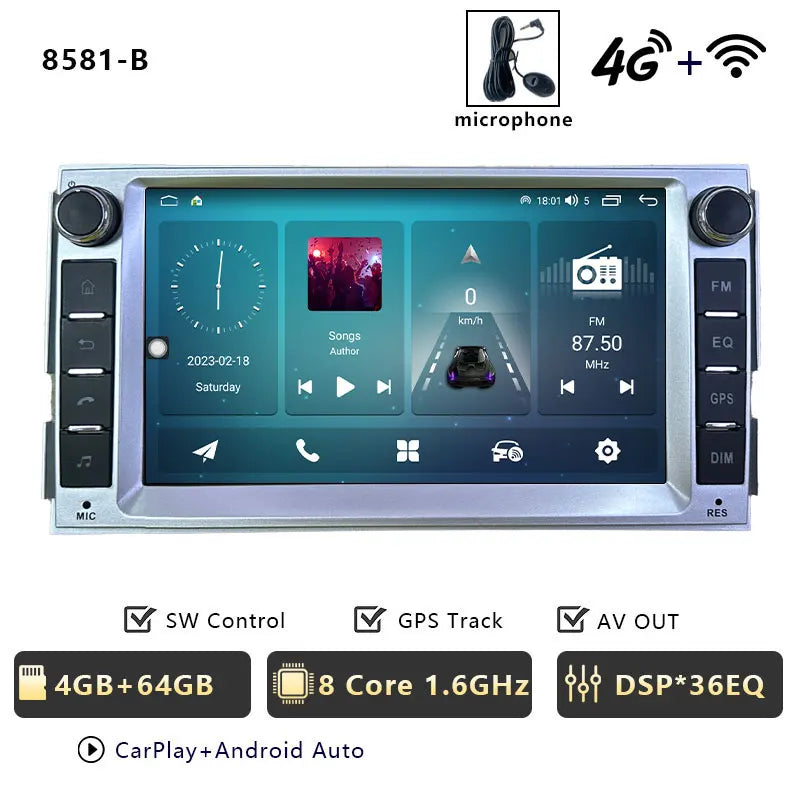 CHSTEK Android 13 Car Radio For Hyundai Santa Fe 2007 2008-2012 Head Unit Carplay Bluetooth WIFI 4G GPS Multimedia Vedio Player
