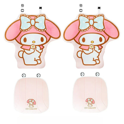 My Melody Car Seat Cushion Sweat Absorbing Plush Women's Cute Cartoon Pillow Comfortable Soft Cushion for Vehicle Seat