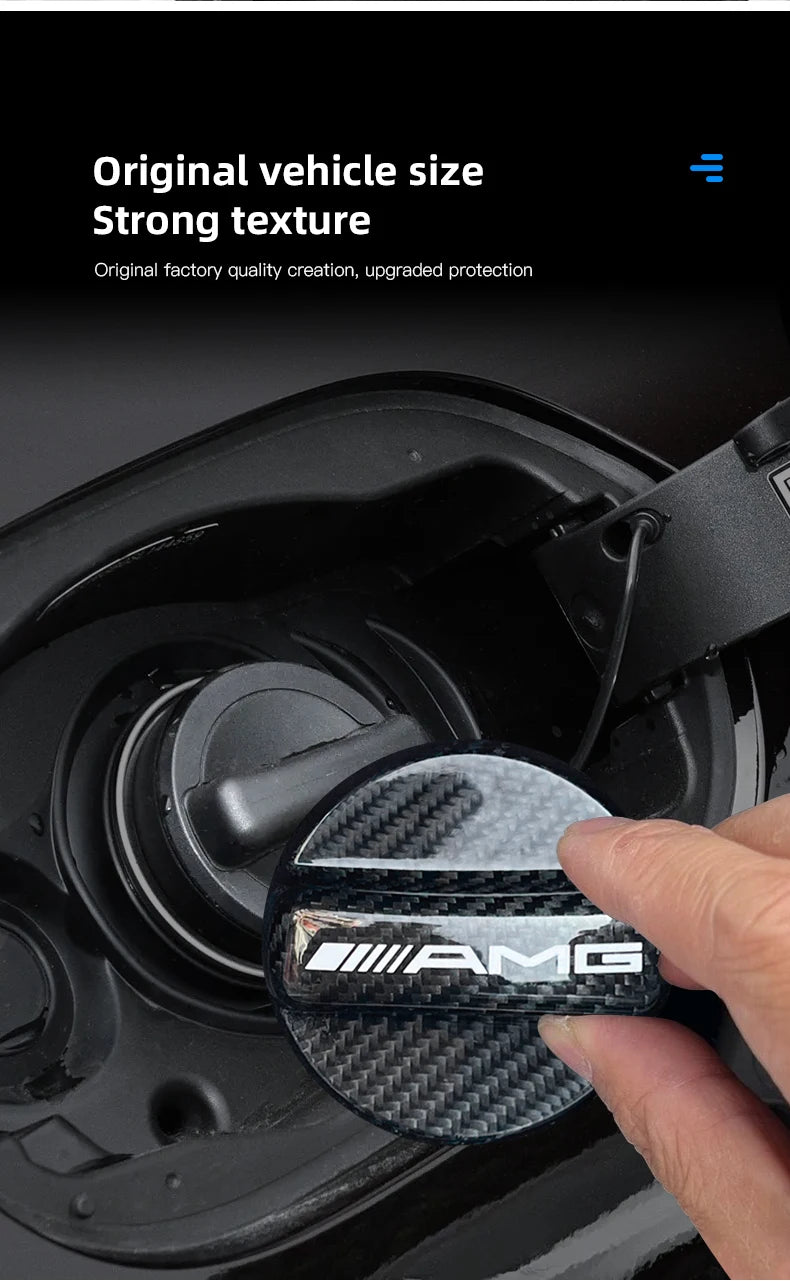 Car Fuel Tank Cap Cover Frosted Aluminum Alloy Lid Auto Accessories For Mercedes Benz AMG A B C E G C260 E300L A200L GLC300 CLA