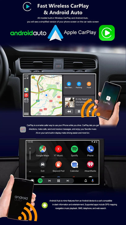 For ford focus 2 Mk2 2004-2008 2009 2010 2011 Android Auto GPS 2din autoradio GPS 2din DVR Android 16 Car Radio 4G+WIFI Carplay