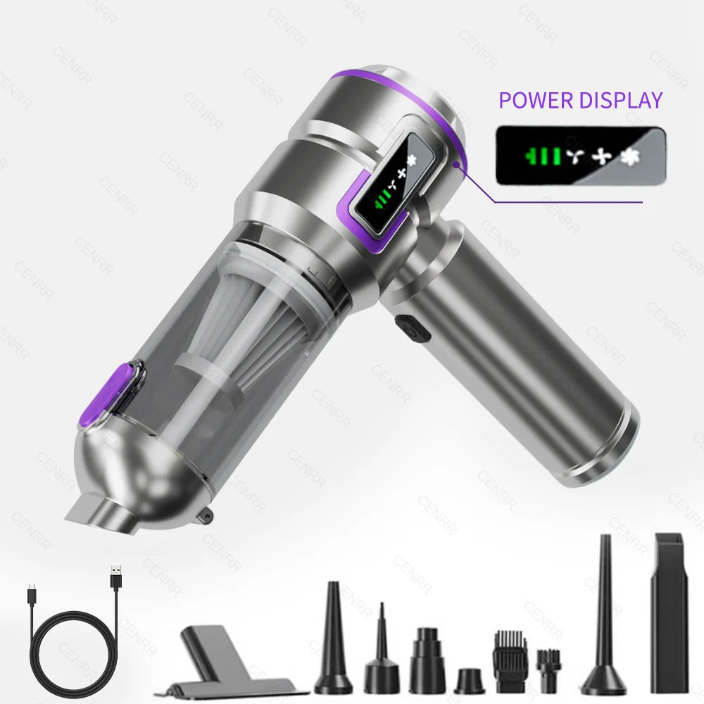 Car Vacuum Cleaner 998000PA Cordless Powerful Portable Mini Car Vacuum Cleaner for Home Handheld Blower Car Cleaner