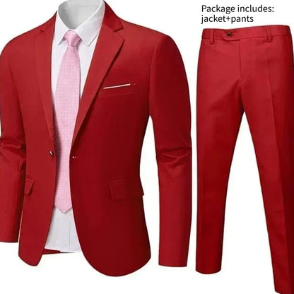 Elegant Men Suit For Wedding 3 Pieces 2 Sets Jackets Vest Pants Blazers Full Fashion Slim Fit Coats 2025 Formal Classic Costume