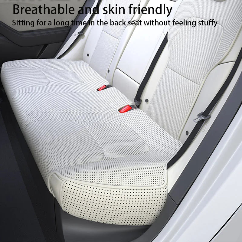 Car Seat Mats For Tesla Model Y L/ Y Juniper Breathable All Season Back Seat Pad Protector Covers Nappaleather Cushion Accessori