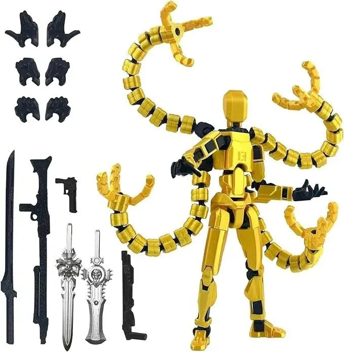 Hot 13 Action Figure Dummy Death Swordsman Titan 13 Action Figures T13 Multi-Jointed Movable Lucky 13 Action Figure Nova Gift