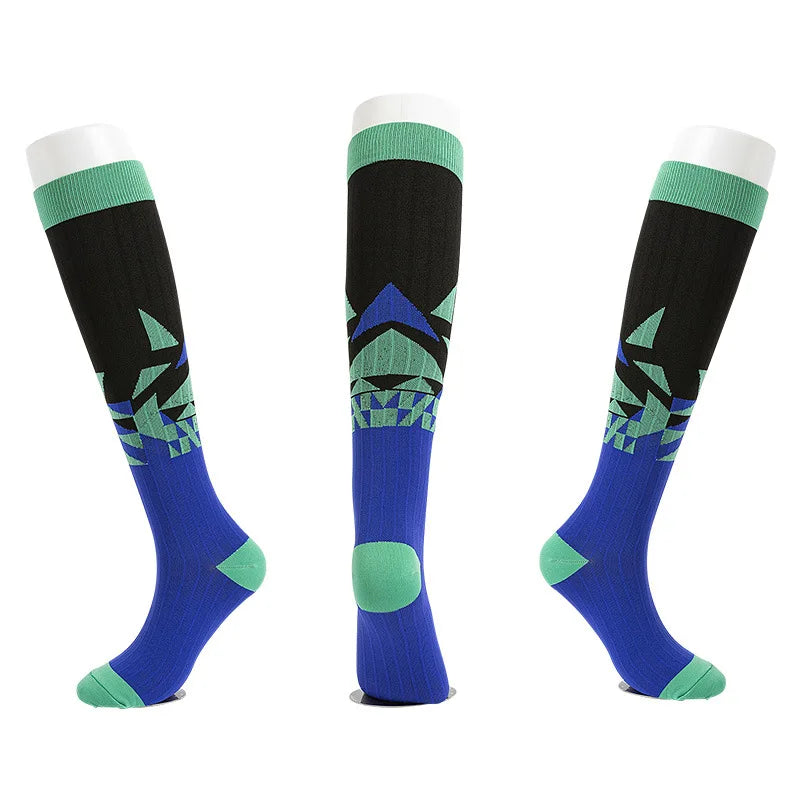 S-XXL Compression Socks Compression Socks for Varicose Vein Calf Riding Socks Stretch Open Toe Knee Socks