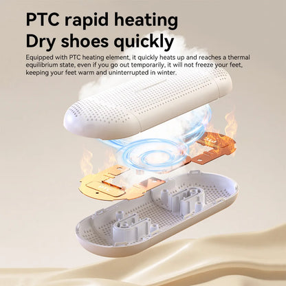 Shoe Dryer Household Foldable Drying Device Multi-Functional Dehumidification UV Dryer Deodorization Foot Warmer Heater