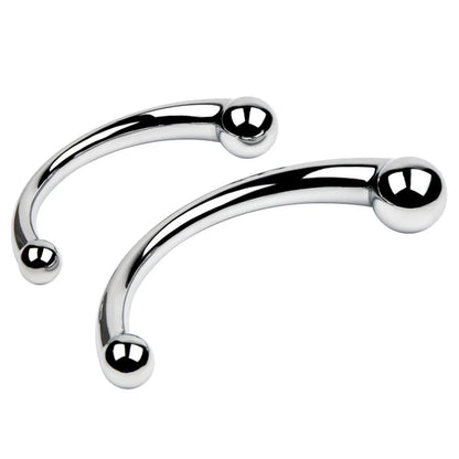 Double Ended Stainless Steel G Spot Wand Prostate Massage Stick Penis P Spot Stimulator Anal Dildo Plug Sex Toys for Men Women