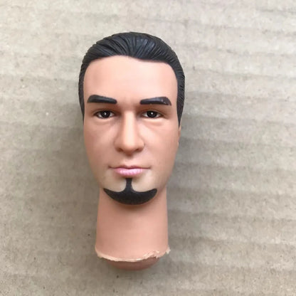 Male Doll Heads Quality Makeup Doll Figure Collection Doll Parts Famous Men Stars Rare Face Doll Heads DIY Toy Accessories