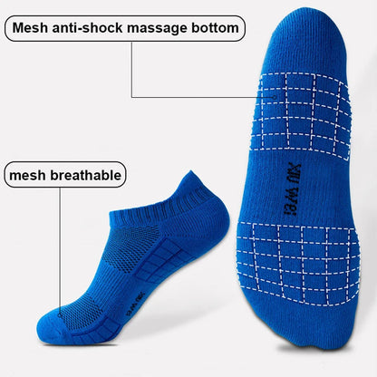 10/20 Pairs Ankle Socks Men Women Breathable Mesh Cotton Socks Running Sports Solid Color Boat Socks Couple Student Ear thletic
