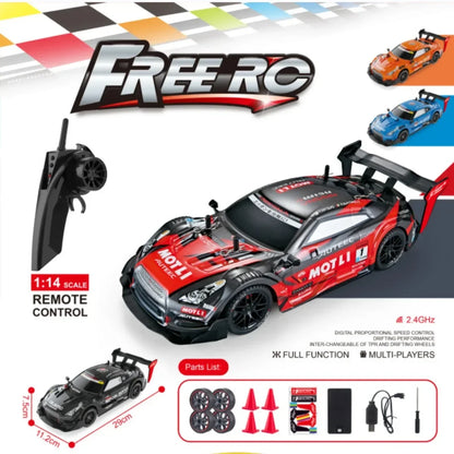 Rhino GTR V2 2.4G 4WD Off-Road Drift Racing RC Car for Kids - Electronic Hobby Toy