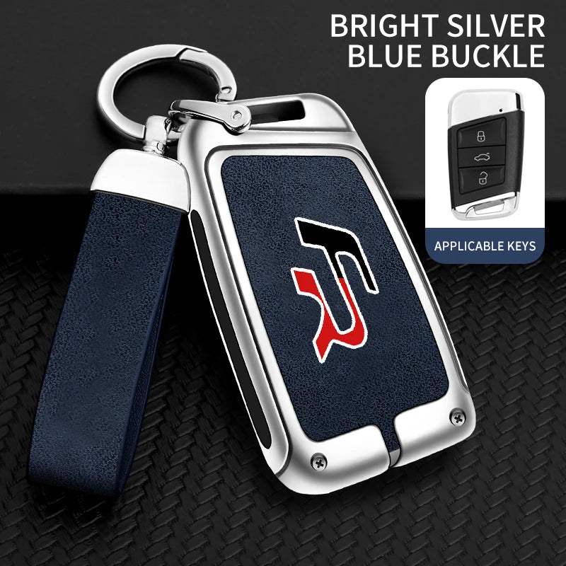 Suitable for Seat Ateca Leon FR 2 Ibiza zinc alloy car key cover high-end genuine leather car key case buckle auto accessories