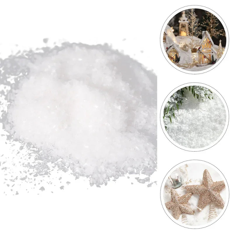 20g/50g Diy Model Making Artificial Dry Snow Powder for Christmas Scene Decor/Sandtable Landscape/Diorama/Military Wargaming