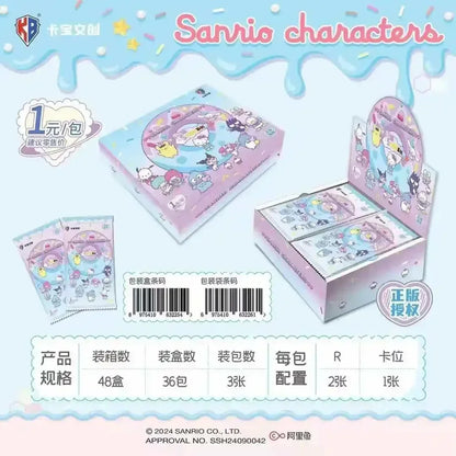 Genuine Sanrio Family Shining Dream Journey Series Limited Edition Collectible Cards Peripheral Children Holiday Toys Gifts