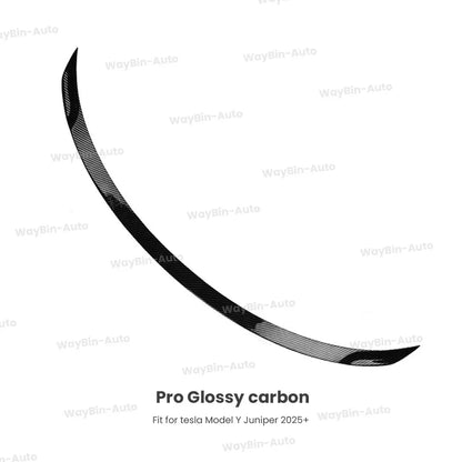 Matte Black  Rear Trunk Spoiler for Tesla Model Y Juniper 2025 - Easy Install Carbon Fiber Trim Blade Wing Body Kit Auto Tuning