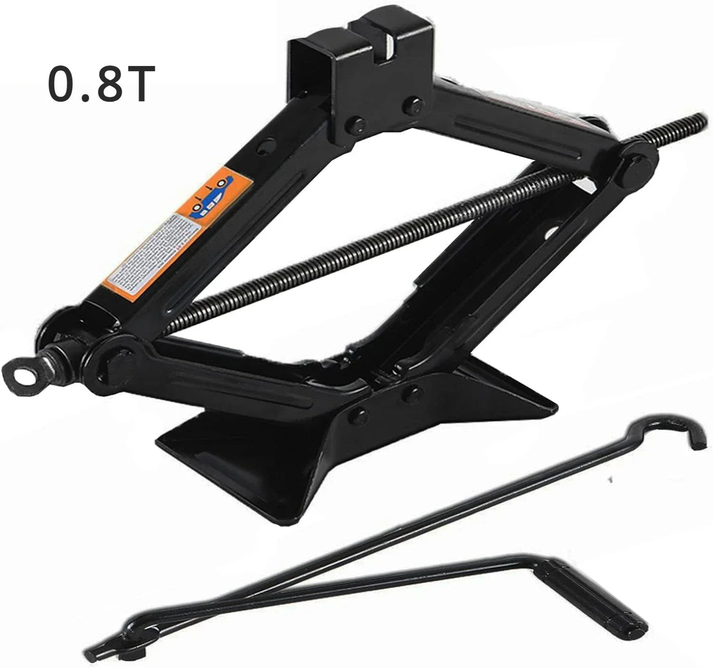 Multi Capacity Car Jack 08T 1T 2T Portable Scissor Jack Hand Cranked Labor Saving For Vehicle Lifting Tire Repair Car SUV Van