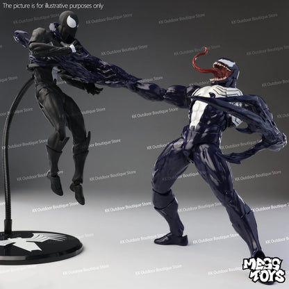 NEW Mess Toys Venom Lethal Neighbor Spider Man Symbiotic Black Suit Messtoys Spiderman Anime Action Figure Model Doll Gifts Toys