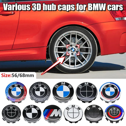 4Pcs/Set 56MM/68MM wheel hub center cap For BMW M X1F48 F13 G16 F33 E24 G23 G30 E70 F91 E92 F11 G80 X6E71 E86 F10 G60 G22 E46