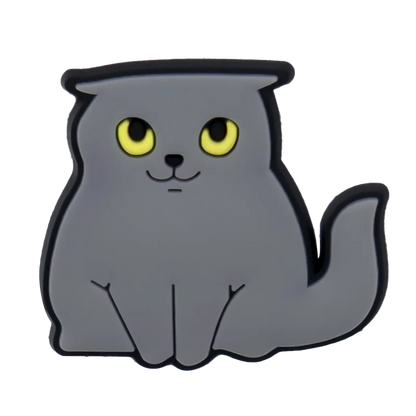 1/50/100pcs Cat Shoe Charms Sphinx Orange Cat Pins for Shoe Accessories Cute Decorations for Kids Women Clog Buckle Ornament
