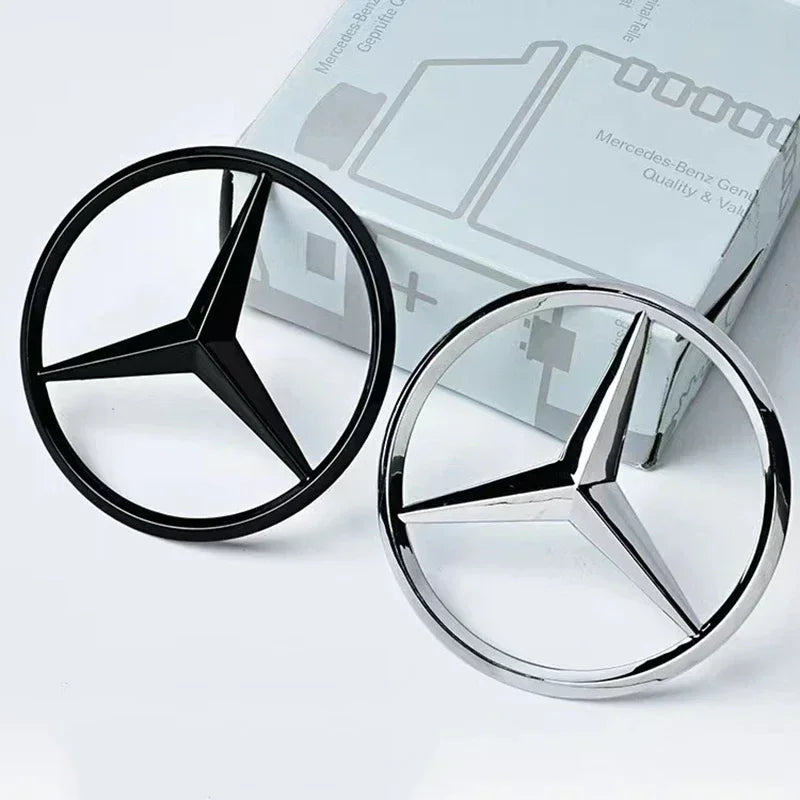 AAA 3d ABS Black Rear Trunk Star Logo For Mercedes Benz W203 W204 W205 W212 W213 W176 W177 W222 W223 W117 W246 X156 X253