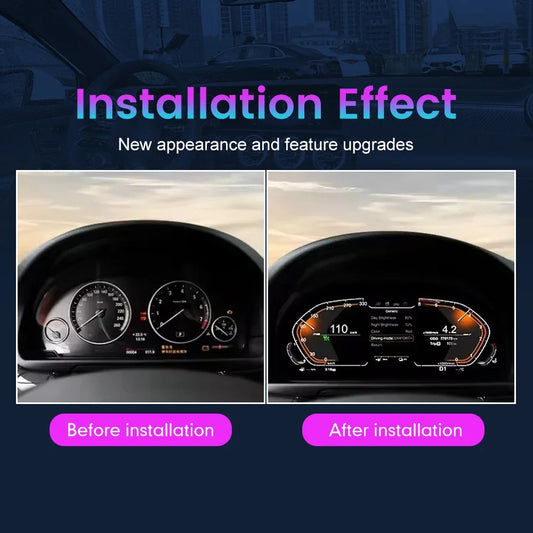 12.3Inch Car LCD Digital Dashboard Cluster For BMW 5 6 7 Series F01 F02 F03 F06 F10 Instrument Panel Speedometer Virtual Cockpit