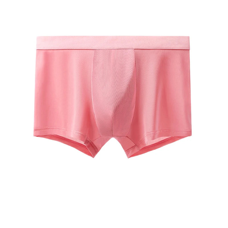 6pcs Men's Summer Ice Silk Boxers Briefs Males Underwears Boys Comfort Underpants Shorts Mans Ultra-thin Breathable Sexy Panties