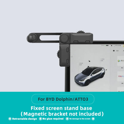 TEEQ for BYD Atto3 Dolphin Seal U DM-i Song Plus Car Phone Holder Mount Adjustable Magnetic Car Phone Support Frame Accessories
