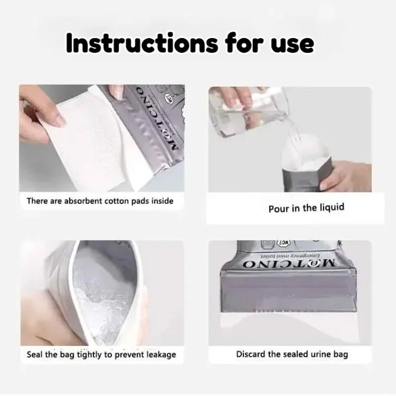 Car Emergency Urine Bag 700ML Outdoor Disposable Travel Mobile Toilet Traffic Jam Portable Unisex Urinal Bag Baby Vomiting Bags