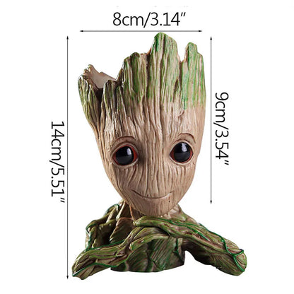 Groot Flower Home Decoration Vases Multifunction Groot Flower Pot Ornaments Arrangement Action Character Figurine Pen Holder