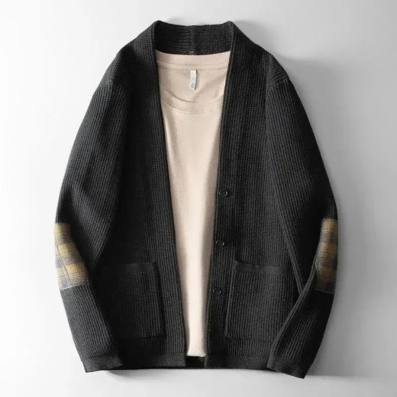 Oversize Autumnr and Winter Knitted Cardigan Male Long Sleeve Jackets High Quality Streetwear Korean Fashion Top Men's Sweaters