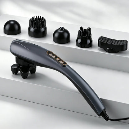 12 Modes Handheld Massage Hammer Stick 3600 RPM Deep Tissue Body Massager For Home Office Travel Muscle Pain Relief