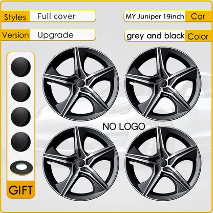 4PCS Hub Cap For Tesla New Model Y Juniper 19 Inch Juniper Tire Performance Replacement Crossflow Full Wheel Cover Rims 20252026