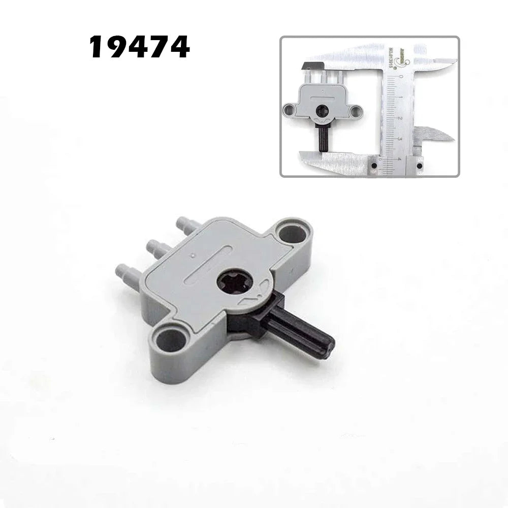 MOC Bricks Technical Parts Pneumatic Pump Small V2 with Reinforced Cylinder Hose Air Power Bricks Compatible With 8800 Blocks