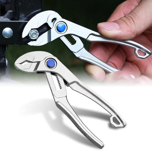 Car Auto Repair Tool Mini Groove Joint Pliers Push Lock V Jaw Adjustable Multi Grip Hand Tool Car Repair Mechanic Workshop Jaw