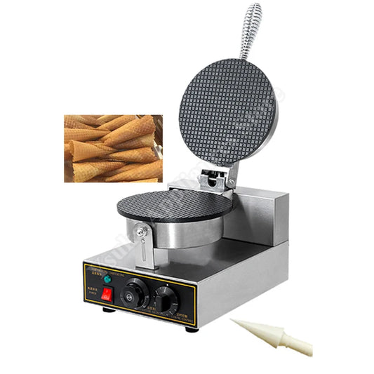 Crispy Ice Cream Cone Maker Commercial Ice Cream Waffle Cone Machine Wafer Biscuit Machine Automatic Egg Roll Making Machine