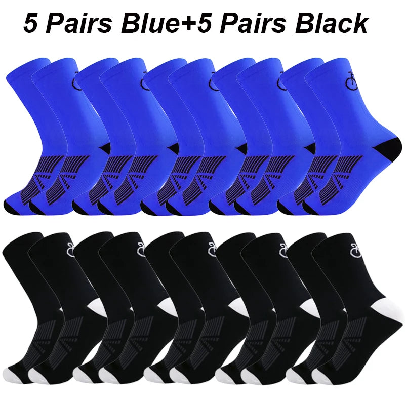 10 Pais High Quality Profession Team Men Women Cycling Socks Bike Socks Breathable Bicycle Socks Outdoor Sportswear Racing Socks