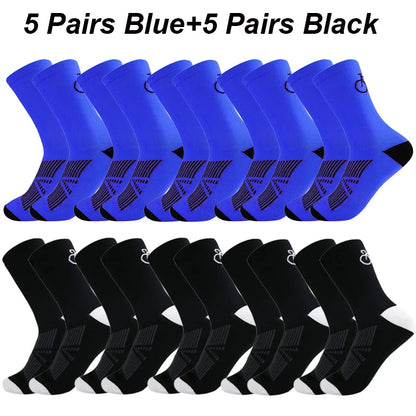 10 Pais High Quality Profession Team Men Women Cycling Socks Bike Socks Breathable Bicycle Socks Outdoor Sportswear Racing Socks