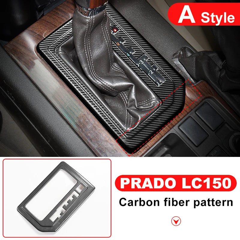 For 2010-2017 Right Rudder Car Toyota Land Cruiser Prado 150 Stainless Steel Panel Gearbox Cover Lc150 J150 Interior Accessories
