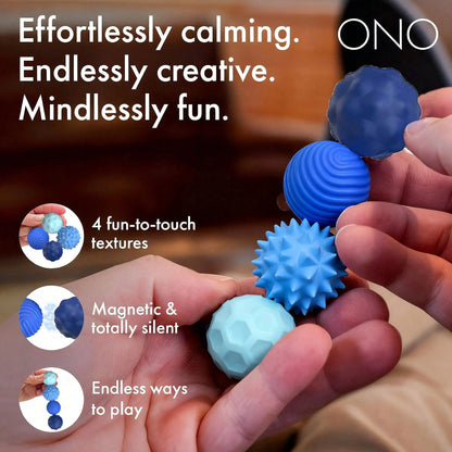 Magnetic Balls Fidget Toy, EDC Stress Relief Magnet Sensory Toy for Adults Kids, Anti-Anxiety ADHD Autism Relaxation Gift