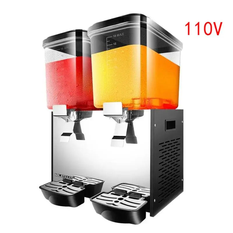 Commercial Automatic Stainless Steel 2 tank Cold Beverage Dispenser Electric Mini Juice Mixed Drink Machines