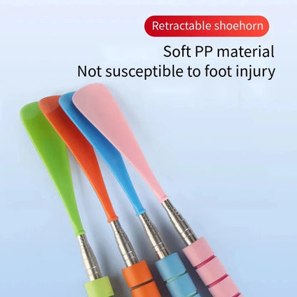 Best-Selling Stretchable Long Shoehorn 30cm-71cm Metal Shoehorn Pregnant Women And The Elderly Shoe Spoon Without Bending Shoes