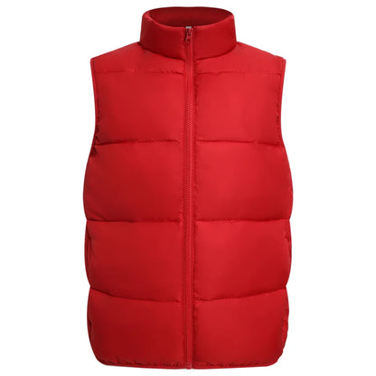 Winter Velvet Warm Down Vest Custom Design Fashionable Solid Color Down Vest Printing Logo Team Vest Print Personalized Brand