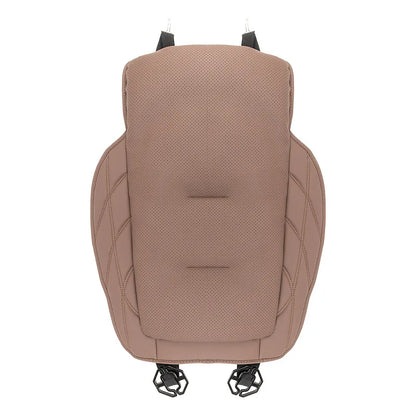 Nappa Leather Car Seat Cushion Rear Integrated Lumbar Support for All Seats Breathable Ventilated Comfort Auto Accessories