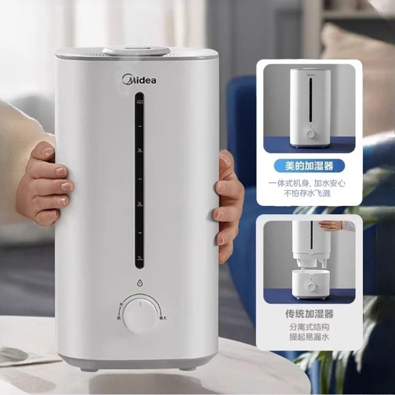 Midea Small Quiet Humidifier for Home Bedroom Baby Pregnant Women Air Conditioner Room Large Spray